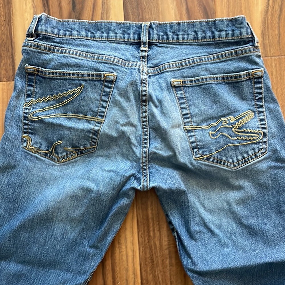 Lacoste 40 alligator 40 LBH Blue Jeans Boys Denim Pockets Zipper belt loops play